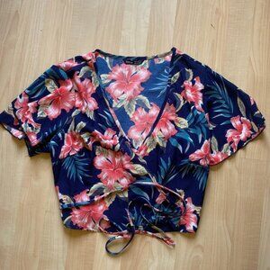 Shein Wrap Crop Top